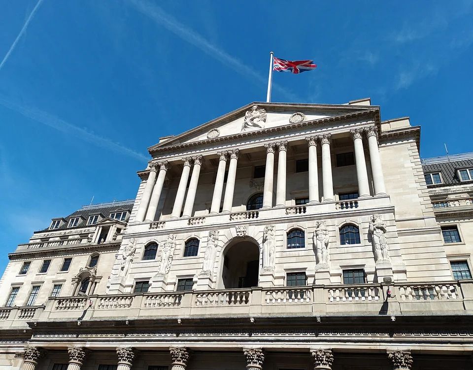 Exterior of the Bank of England in London