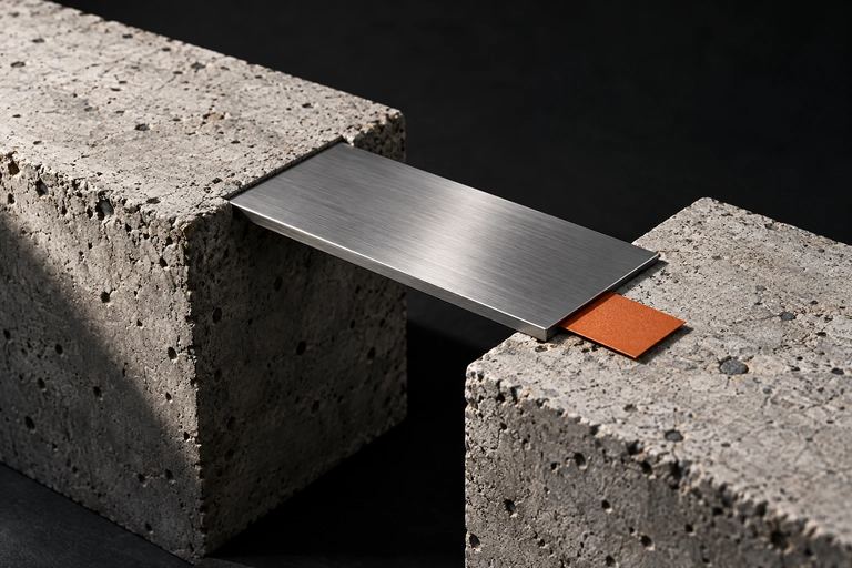 Concrete blocks joined by a steel plate, an editorial study of contractual interfaces